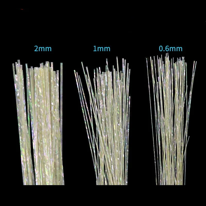 Natural Bay Colorful Shell Inlay Strips, Mother of Pearl Nacre Wire for Lacquer Art, Knife Handle & Musical Instrument DIY