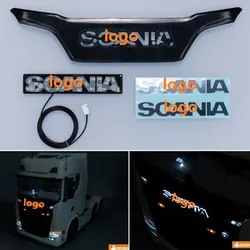 Logo illuminato a LED in scala 1:14th per autocarro con cassone ribaltabile Tamiya RC per SCANIA 770S 56368 56371 accessori per auto