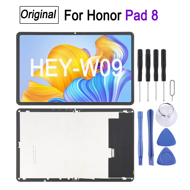 

Оригинальный IPS ЖК-экран для Honor Pad 8 HEY-W09, 12,0-дюймовый ЖК-дисплей для планшета, ремонт сенсорного экрана, запасная часть