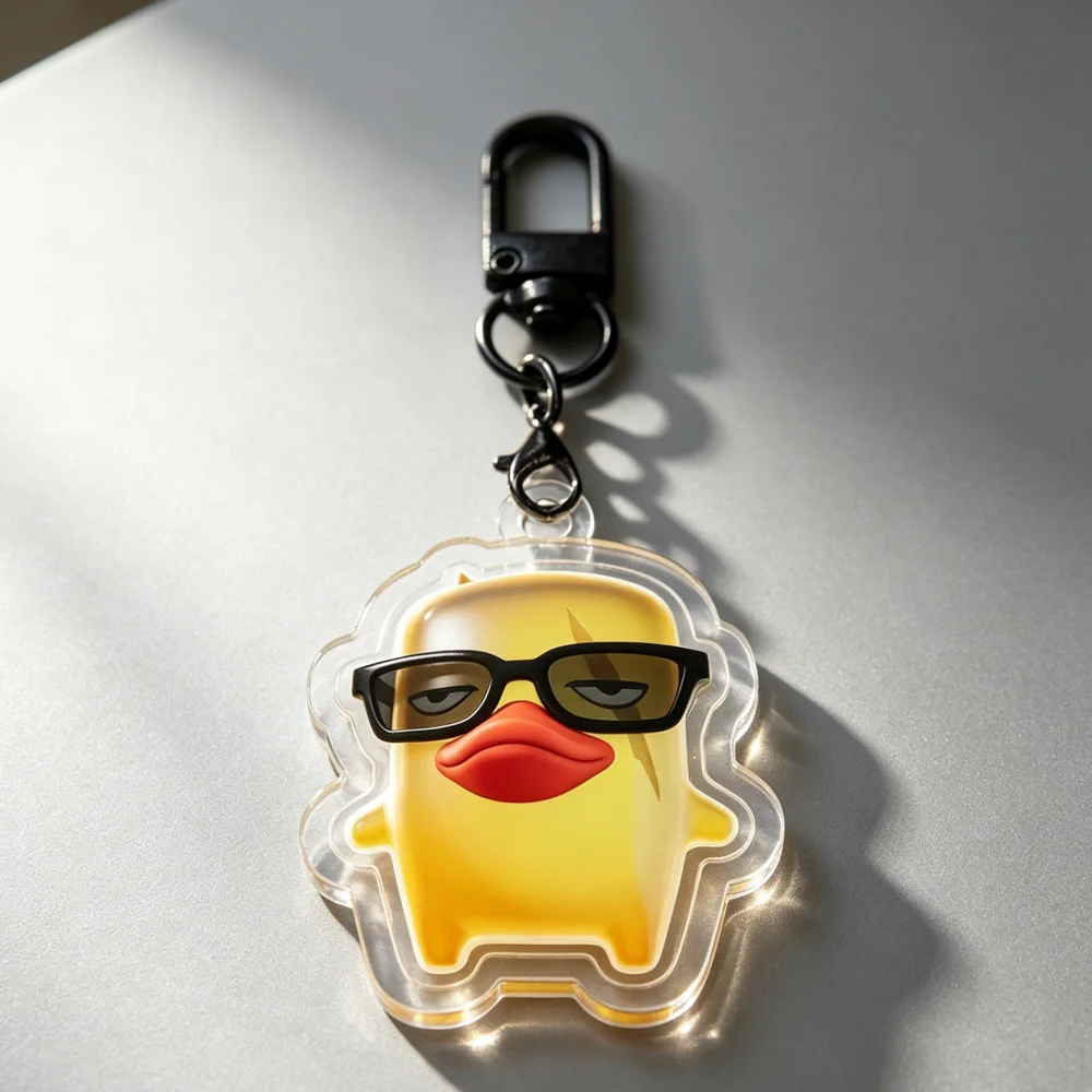 for Fort Sprite Game Peripheral Duck Demon Peely Aura Earth Acrylic Keychain Decoration Pendant Exquisite Festival Gift Ornament view 5