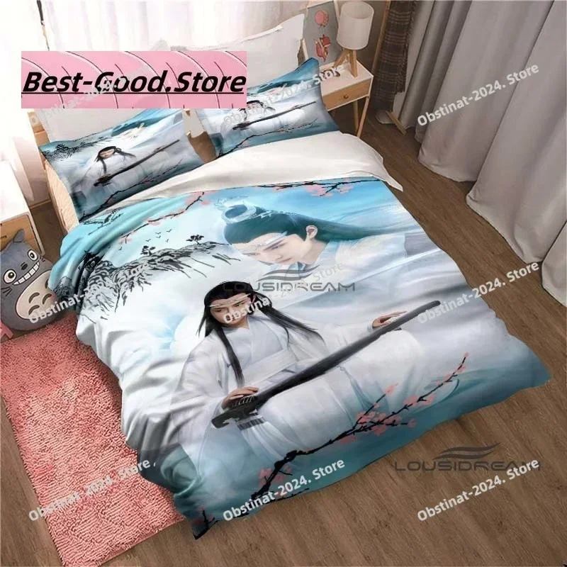 The Untamed Drama Bedding Set xiao zhan Printed Comforter Quilt Bed Cover Duvet Cover Pillow Case 3 Pieces Sets Kids Adult Size
