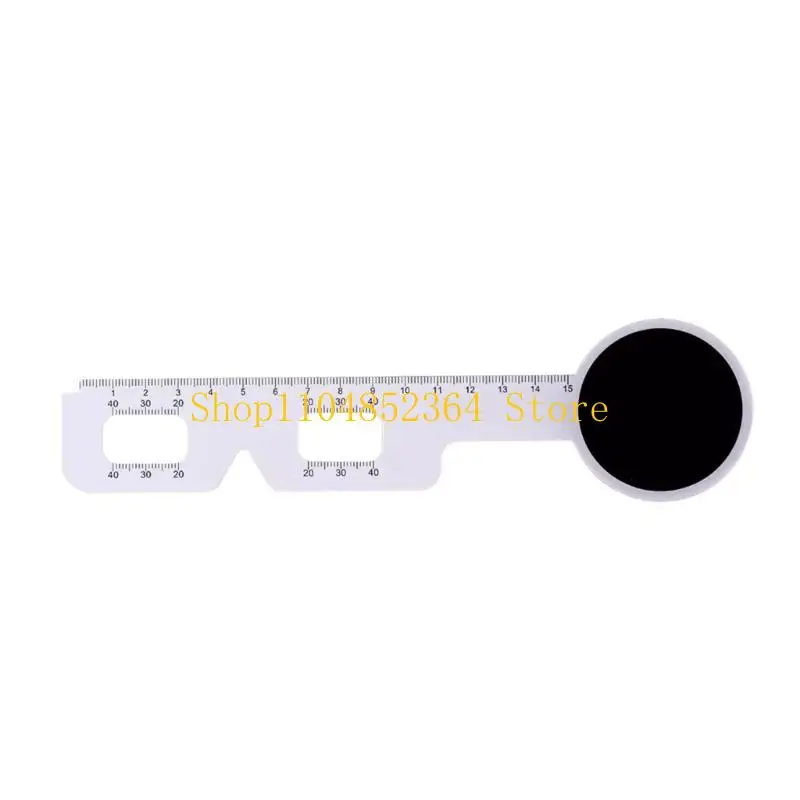 Visual Acuity Exam & PD Measurement Tool Double Side Eye Chart / PD Ruler / Eye Occluder Eye Chart for Test