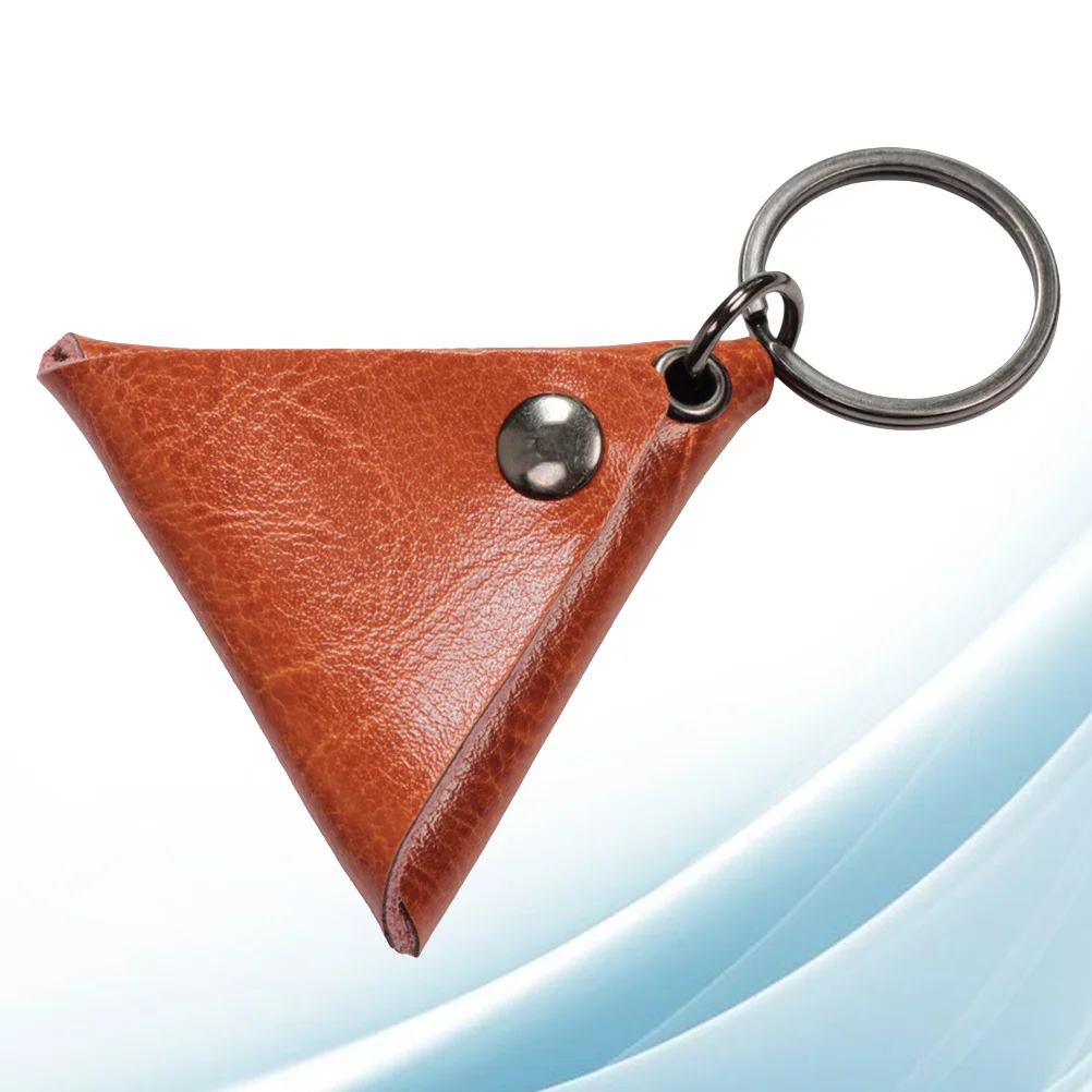 

Guitar Pick Holder Triangle Metal Button Durable Strong Lightweight Travel Concert Party School Keychain Guitar