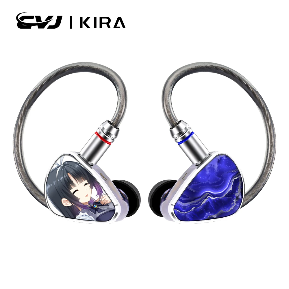 CVJ Kira 10mm PET コンポジット DD インイヤーモニター 有線 HiFi IEM イヤホン バランスナチュラルチューニング搭載
