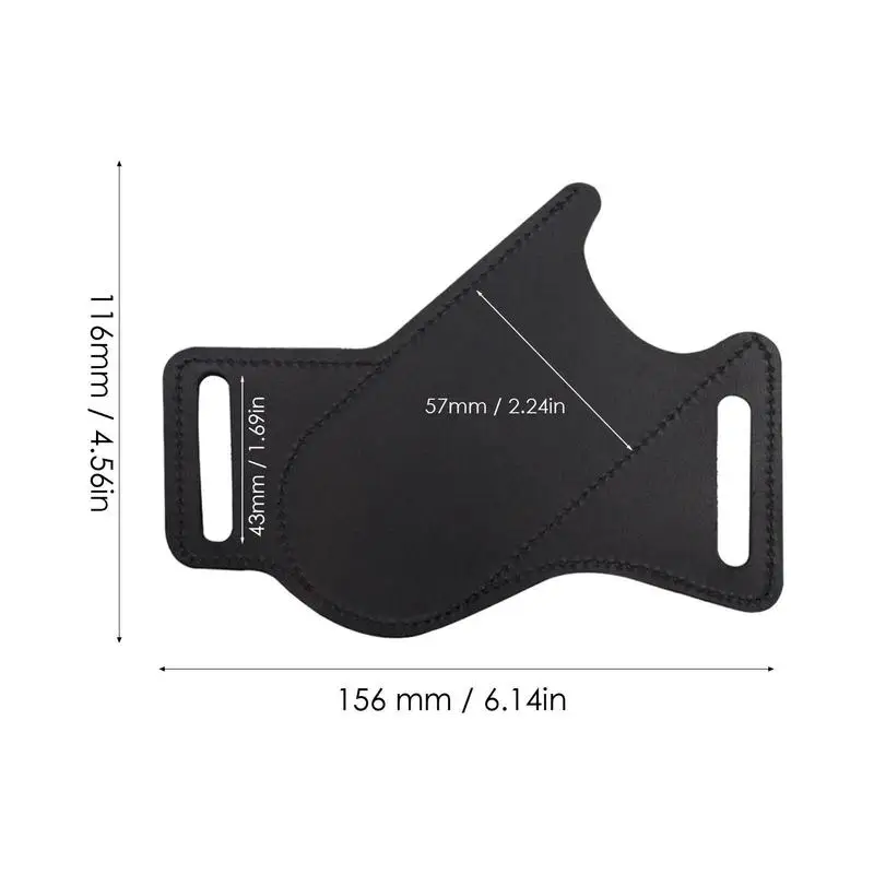 Tools For Camping Folding Flick Knife Waist Belt Clip Holder Pocket Knives Fanny Pack Anti-scratch Faux Cowhide Storage Sheath