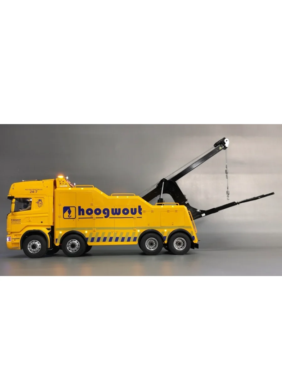 JXMODEL-RESCUE TOW TRUCK 2.0 UPFIT KIT OF MATAL WITH HYDRAULIC CRANE For Tamiya Rc Truck Trailer Wywrotka Scania Man Actros Parts