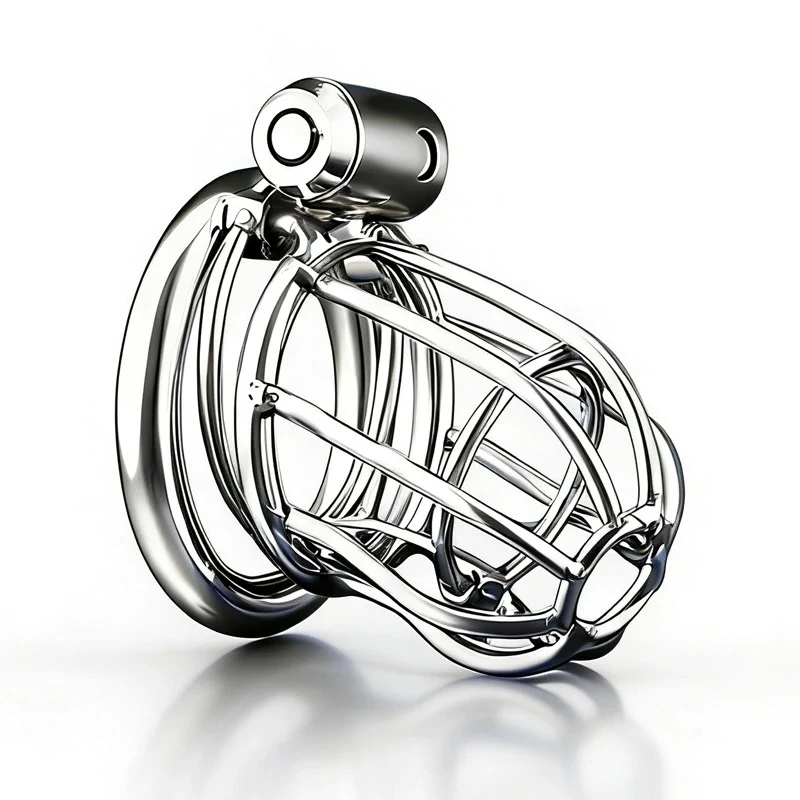 Stainless Steel ChastityCage Feminine Chastity Lock Rooster Cage BDSM Men's Penis Cage Male Sexmale Game Toy With Chastity Belt