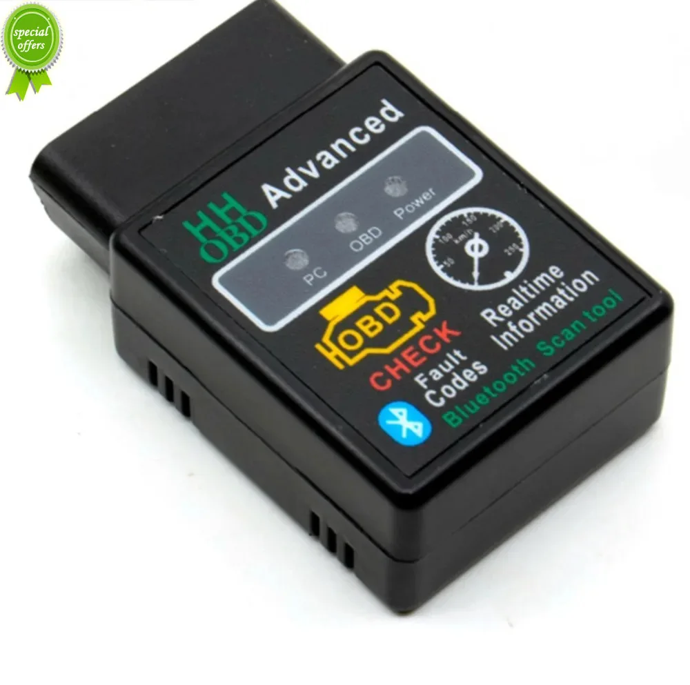 

HHOBD ELM 327 HH OBD Advanced Bluetooth ELM327 V2.1 Cheaper Than V1.5 Support OBD2 Auto Code Reader Wireless Adapter Scan Tool