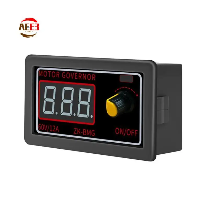 AEE3-PWM وحدة تحكم في سرعة محرك التيار المستمر وحدة تحكم مروحة المحرك مع وحدة تحكم محرك العرض 9-60 فولت/12A /500 واط #1
