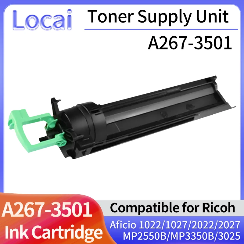 1pcs B027-3501 (A267-3501) Toner Supply Unit for Ricoh Aficio 1022 1027 2022 2027 3025 3030 2220D 2032 MP2550B MP3350B Printer