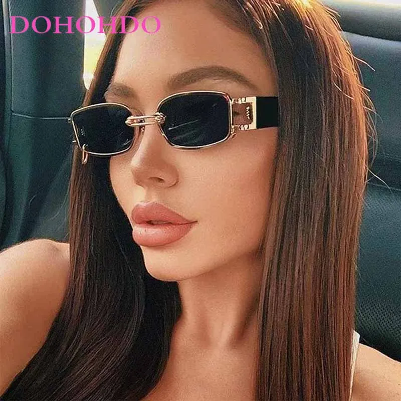 

Fashion Punk Square Sunglasses Women Men Luxury Brand Vintage Small Frame Eyeglasses Outdoors Driving Shades Sun Glasses UV400