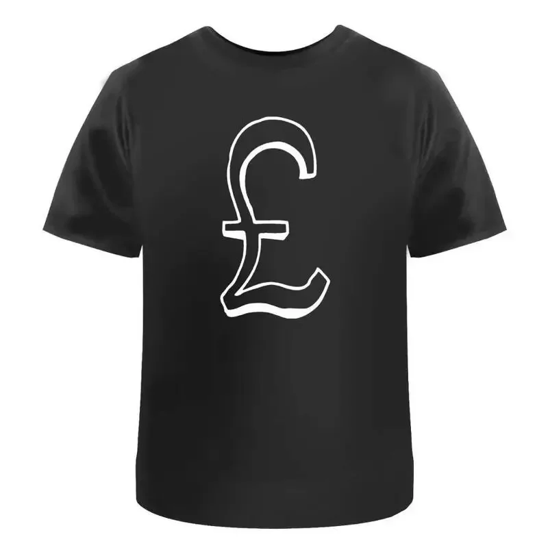 Pound Symbol' Cotton T Shirt Ta013636