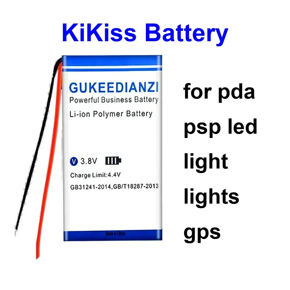 

Battery Long Lasting 102050 603048 306070 2 Cables 1300-2300Mah For Pda Psp Led Light Lights Gps