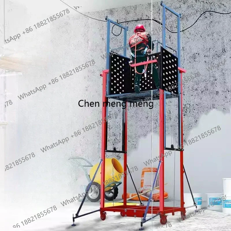 New arrive Electric scaffolding lift Mobile folding construction site Home decoration Multifunctional remote control lifting pla