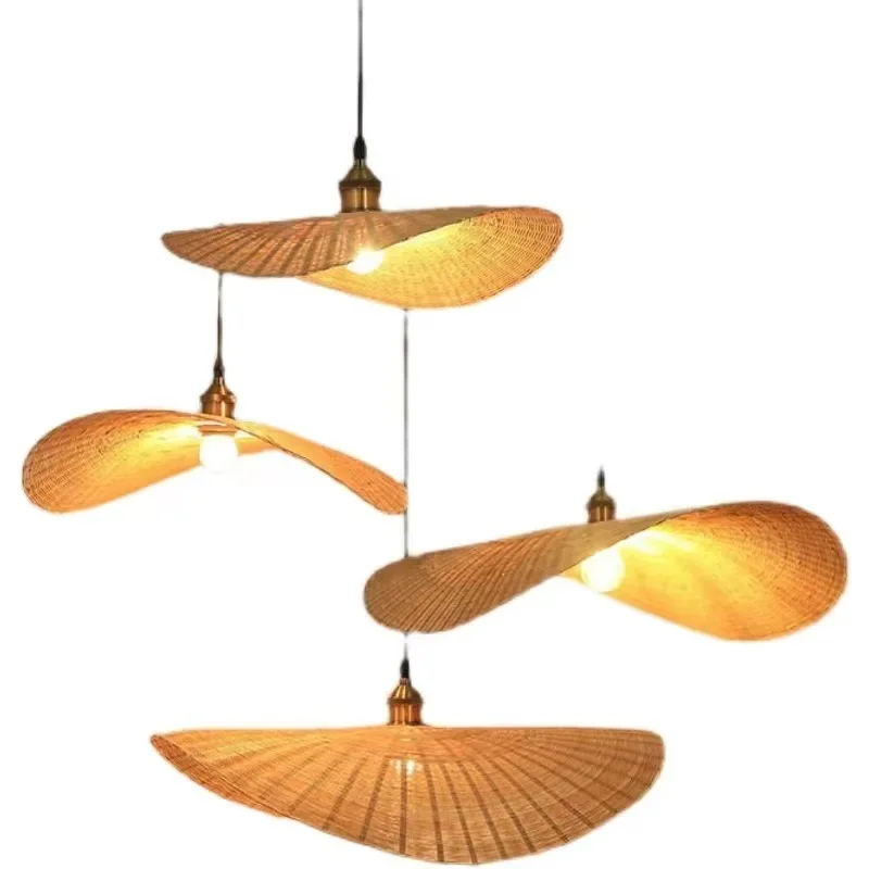 

Creative personality chandelier modeling lamp special-shaped clothing store living room dining room lamp Japanese bamboo art