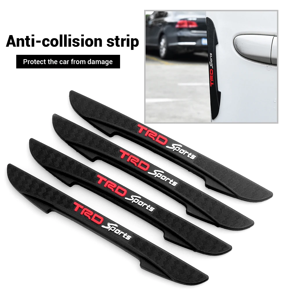 Car Door Anti-collision Strip Bumper Protective Sticker for Toyota TRD Corolla Prius Yaris Avensis GR Camry Chr Rav4 Hilux Prius