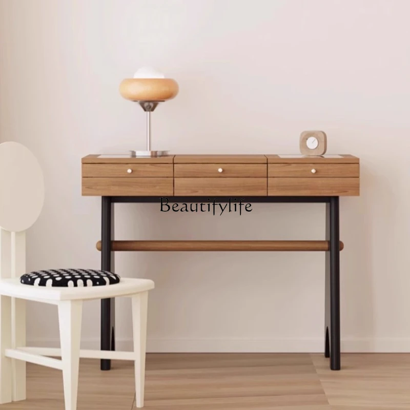 

Medieval dressing floor cabinet French retro silent wind decoration living room storage locker