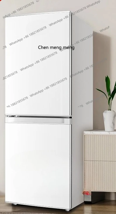 First-class energy efficiency, household small rental room, dormitory office, double door, two door energy-saving refrigerator