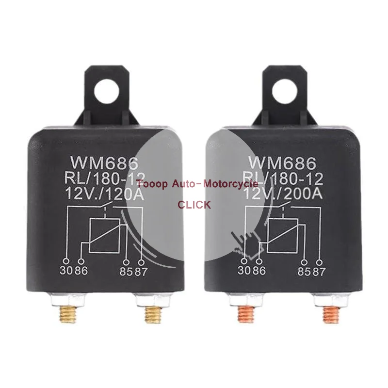 DC 12V 24V 100A 120A 200A WM686 Universal Relay 4 Pin Normal Open Car Starter Relay For Battery ON/Off Split Charge Relay Switc