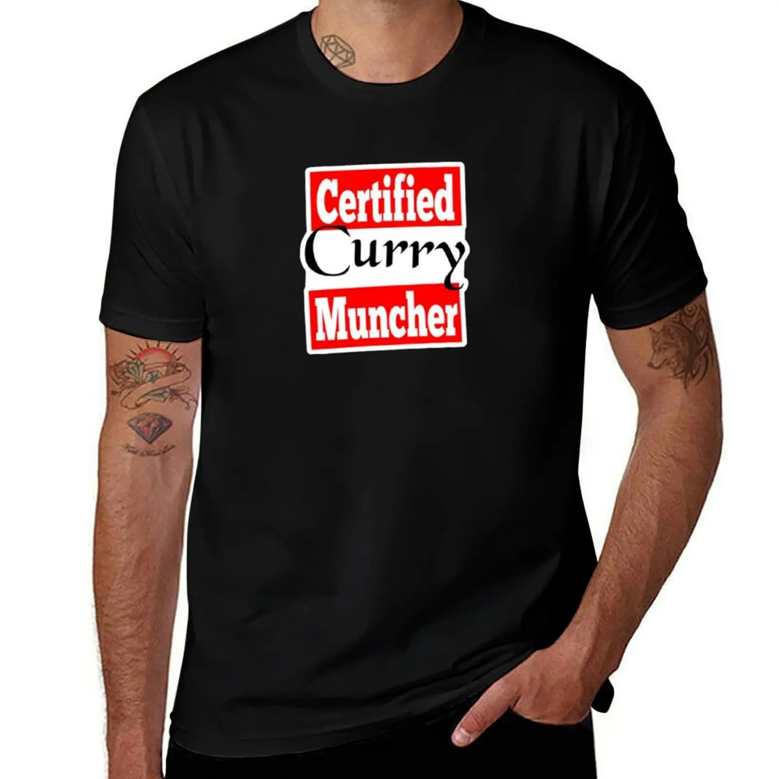 

Certified Curry Muncher T-Shirt man t shirts cotton men t shirt cotton 100%