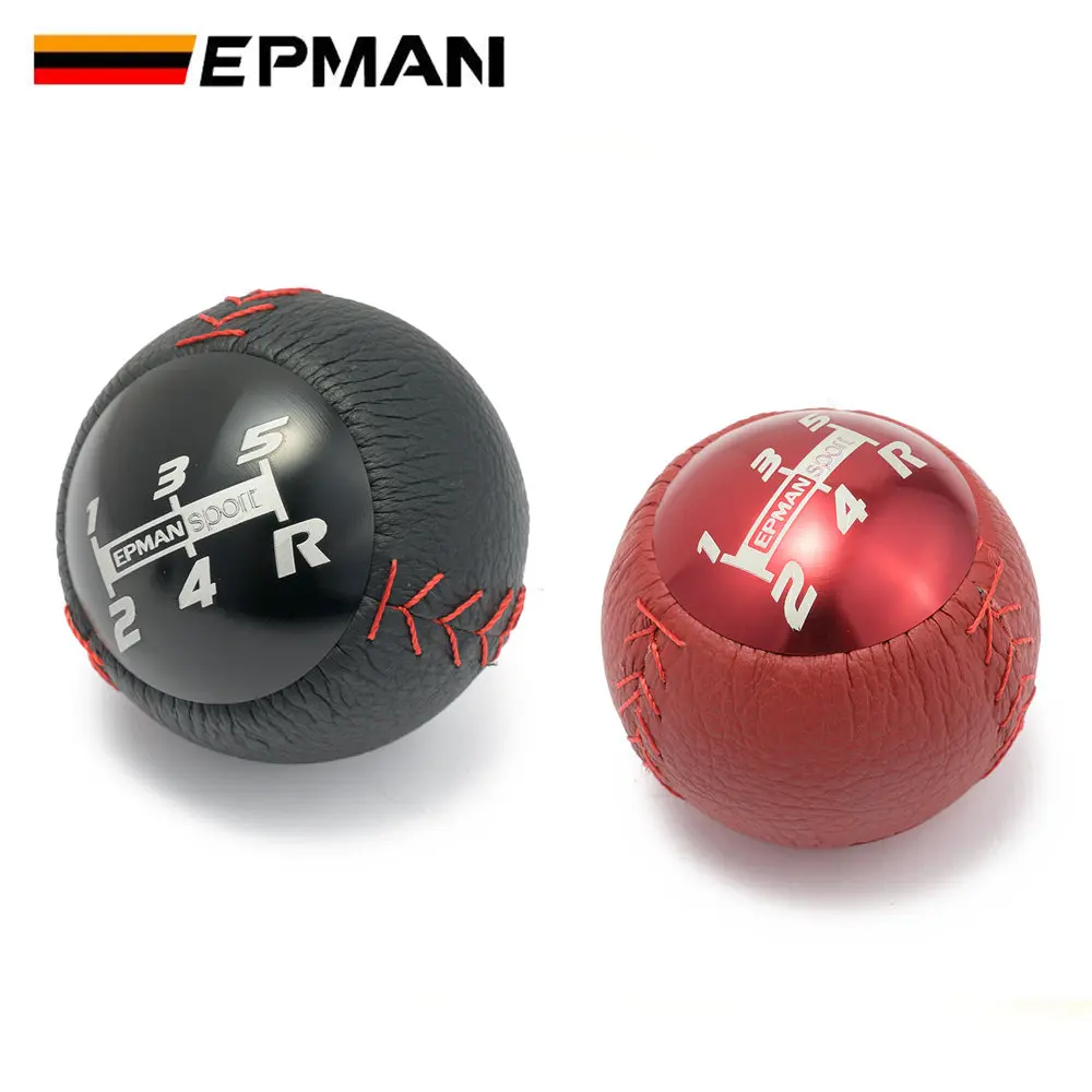 EPMAN JDM Style Leather Car Gear Shift Knob M10x1.5 for Honda CRZ
