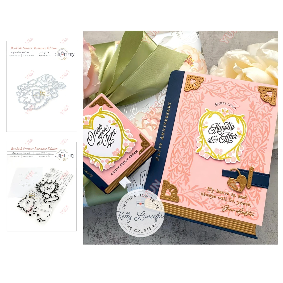 

Bookish Frames: Romance Edition Dies Stamps Stencils Set Handmade DIY Scrapbooking Greeting Card Diary Craft Decoration 2025 New