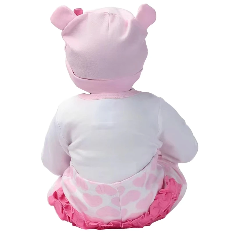 16/21Inch Baby Realistic Silicone Body White Skin for Kid with Clothes