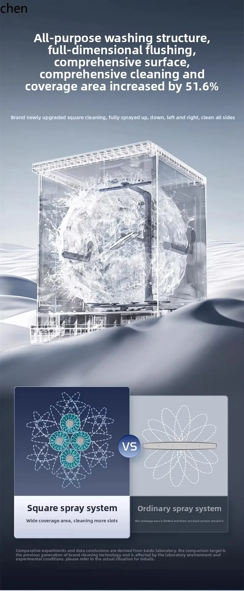 embedded cleaning machine household 16 sets + 3 automatic drying