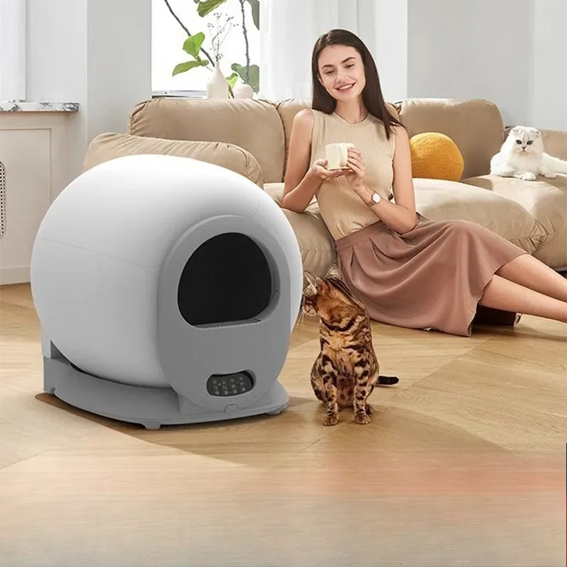 

Intelligent fully enclosed large cat litter box cat toilet fully automatic intelligent version cleaning electric