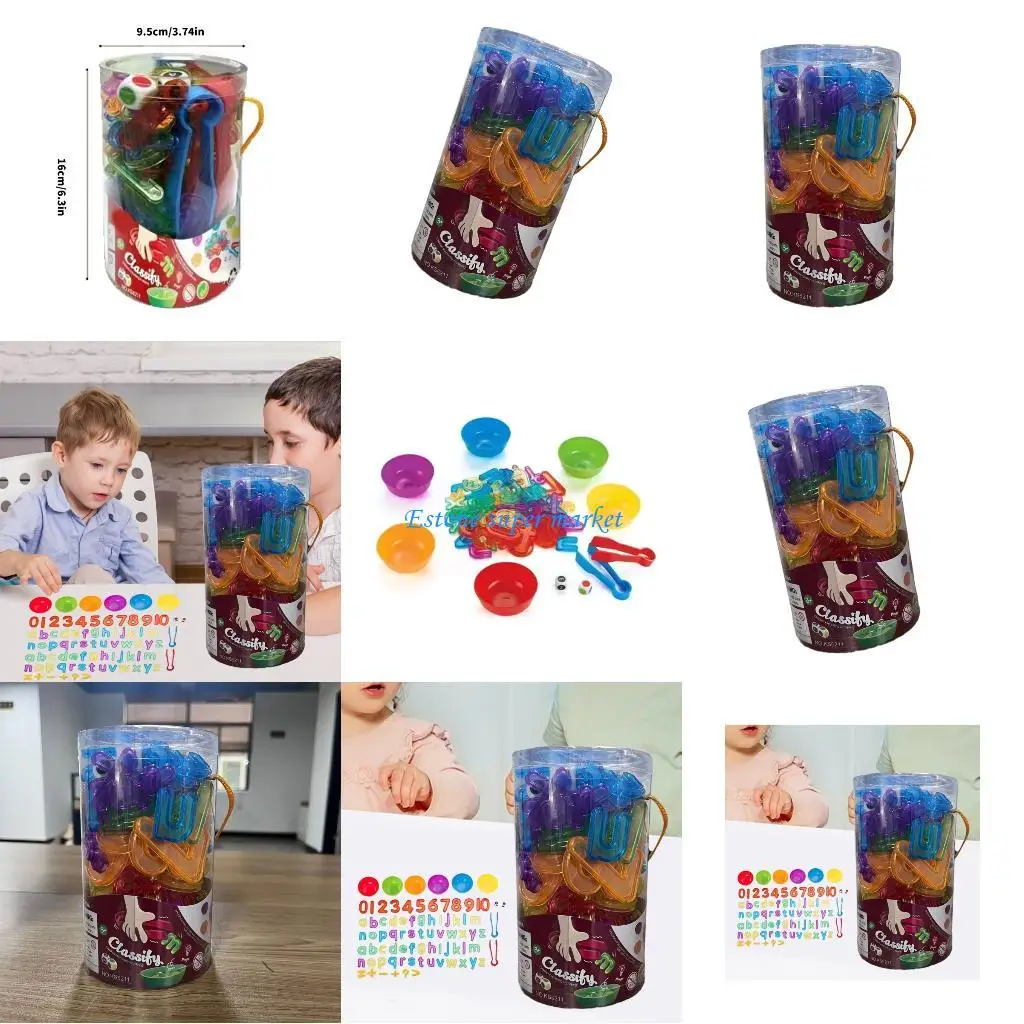 090B Matemática Aprendizagem Contando Brinquedo Color Matching Activity Playset Desenvolvimento Sensorial