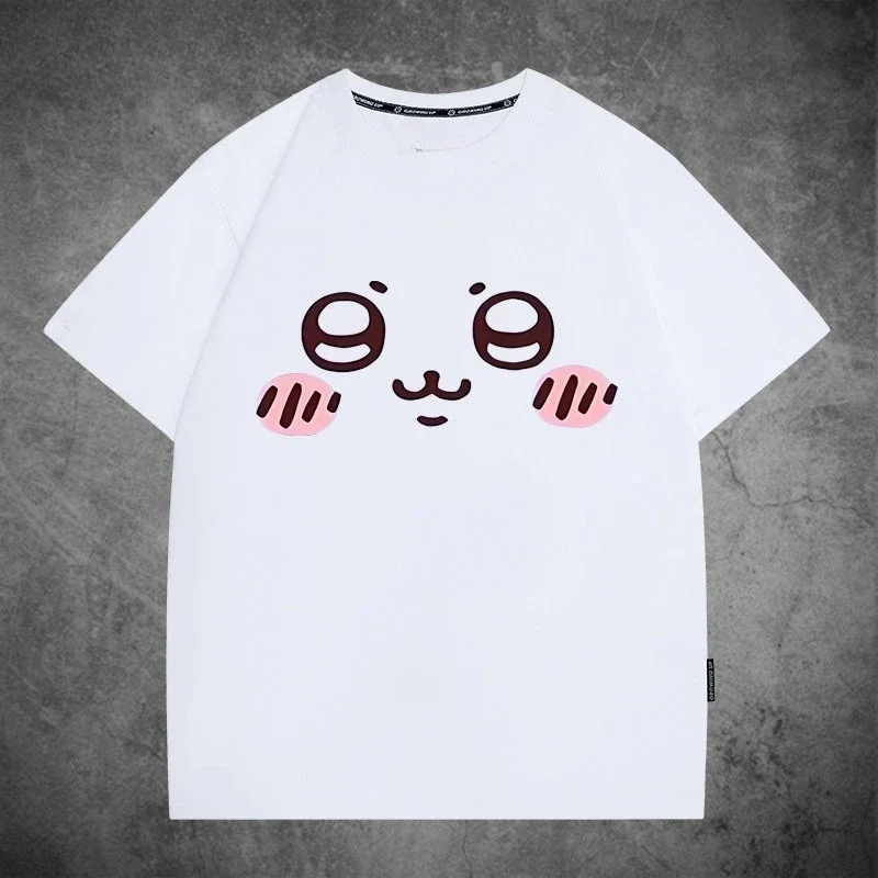 Kawaii Chiikawa Usagi In Chicken Suit Oversize Heavyweight T-shirt Unisex Lovely Character Loose Streetwear Top