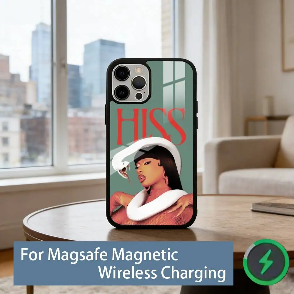Rapper M-Megan T-Thee S-tallion Phone Case For iPhone17,16,15,14,13,12,11 Plus,Pro Magnetic with Magsafe Wireless Charging