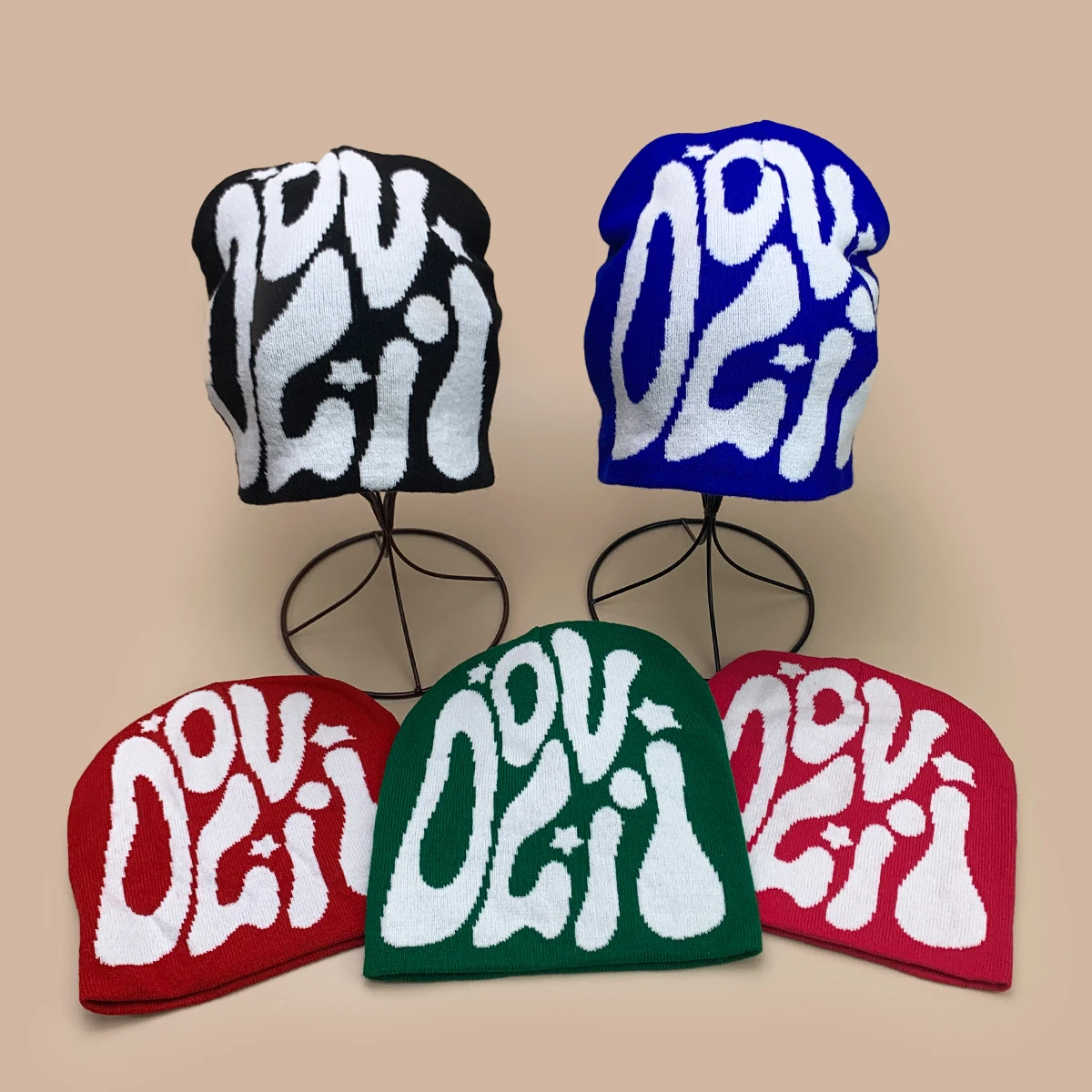 

Personal Color Block Jacquard Star Letters Knitted Hats New Men Women Warm Hip Hop Fashion Casual Versatile Outdoor ins Beanies