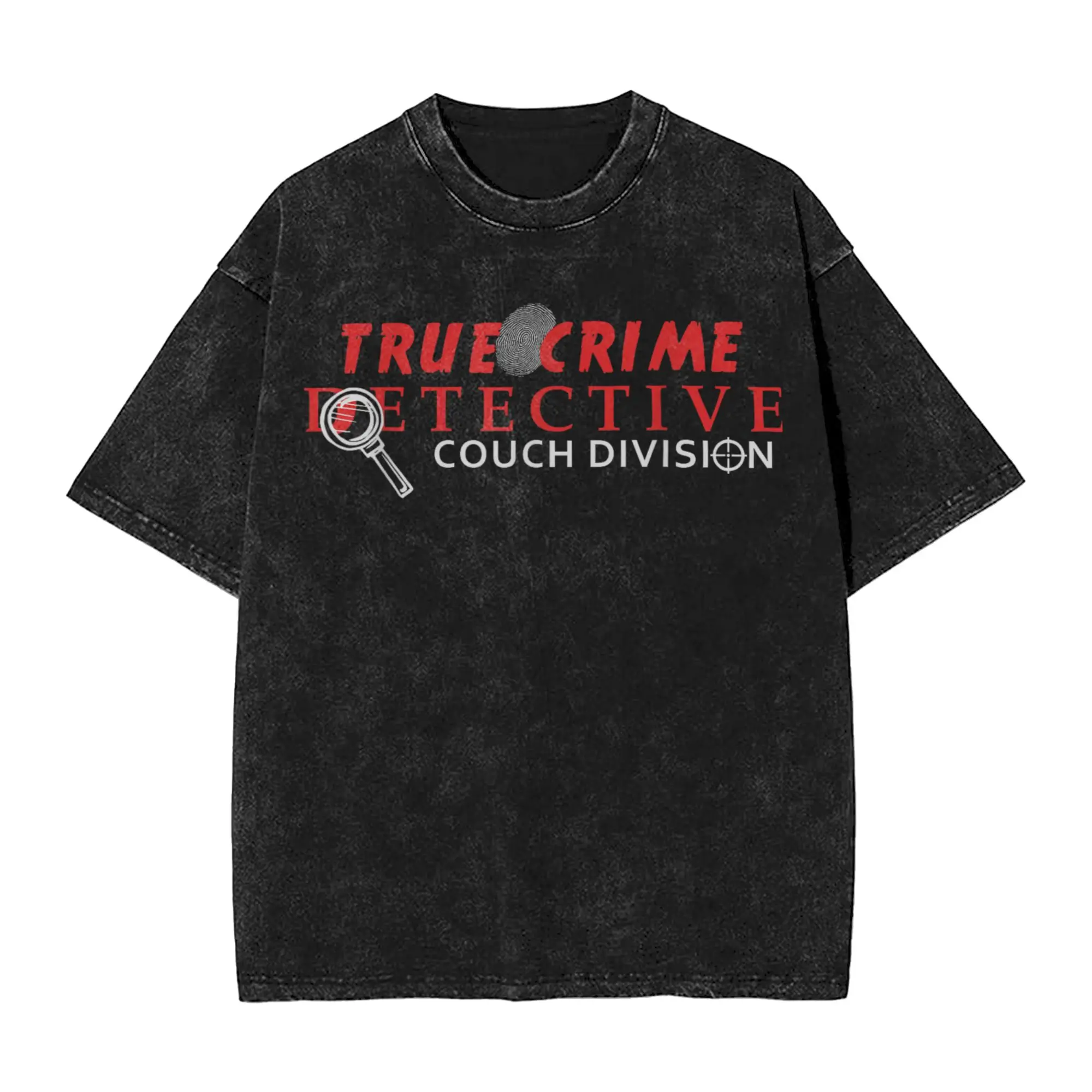 True Crime Detective Couch Division True T-Shirt Men Pure Cotton Tee Shirt Round Collar Short Sleeve T Shirt Plus Size Clothes