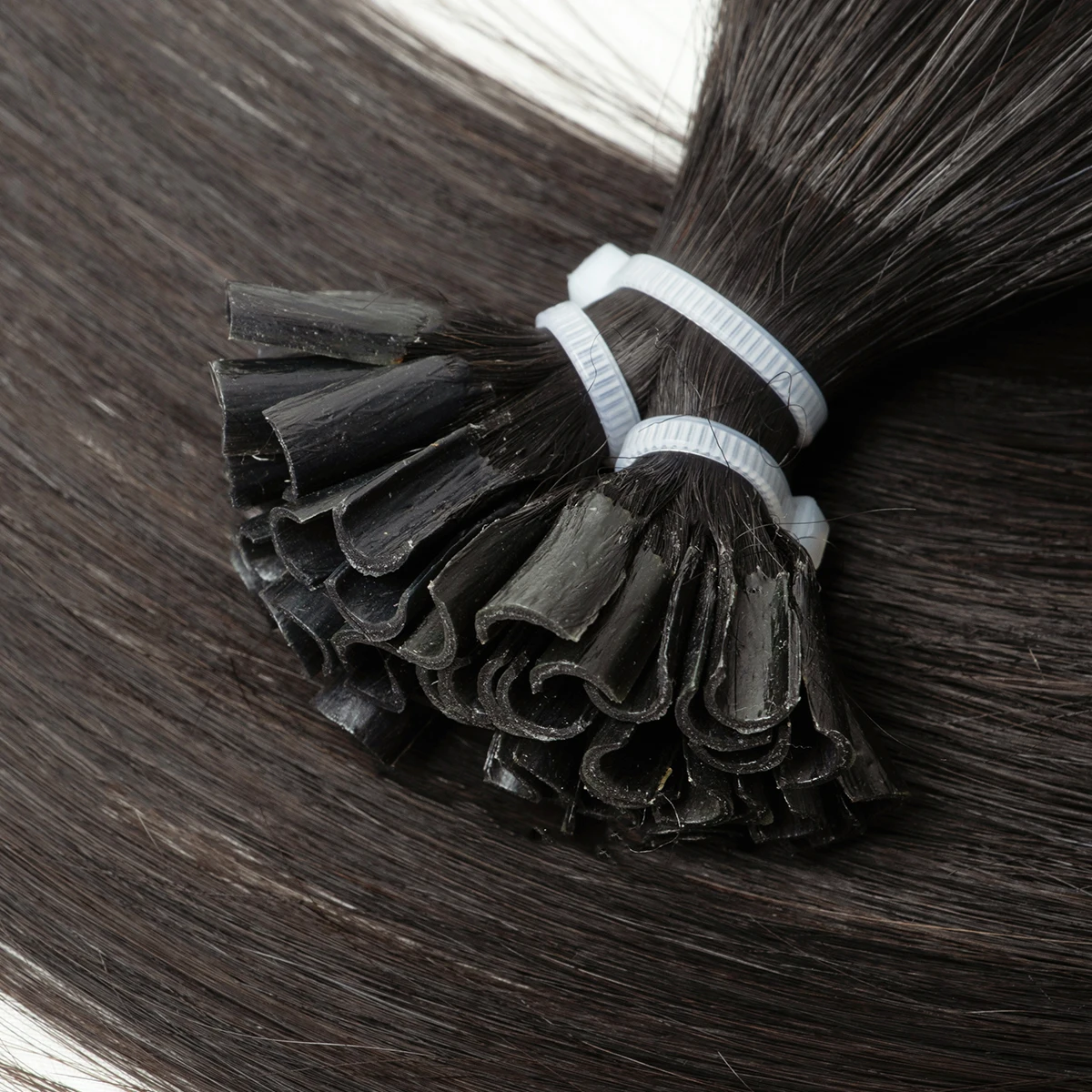 MESHAIR U Tip Fusion Estensioni dei capelli Estensioni naturali dei capelli umani reali Capsule per capelli alla cheratina lunghe 1,5 cm 30 g 50 pezzi / pacco