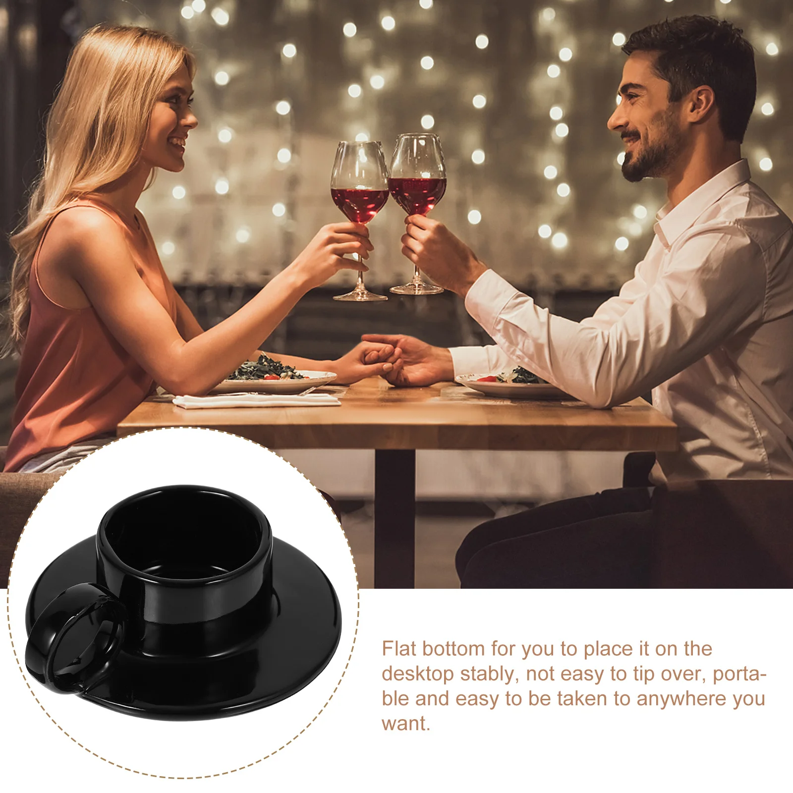 

Ceramic Mug Shaped Holder Aesthetic Home Decor Stable Desktop Placement for Birthday Christmas New Year