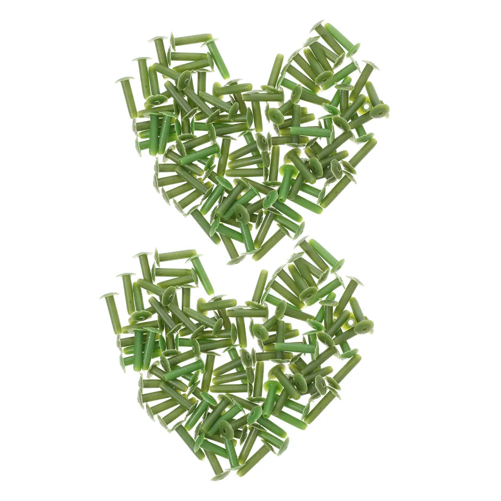 200Pcs Plastic Flower Nails Flexible Stable Stem Pegs for Artificial Bouquet DIY Floral Arrangement Accessories