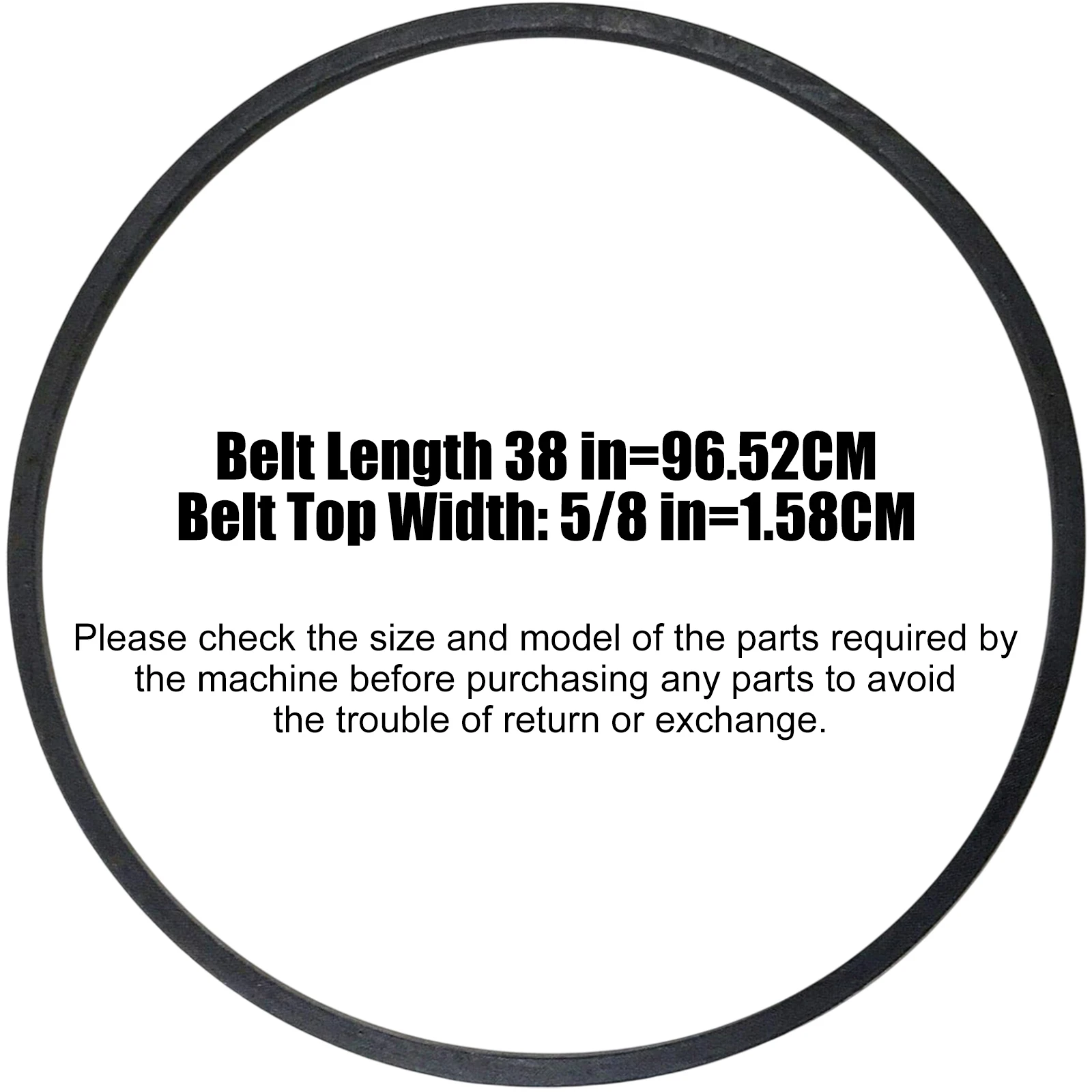 532408007 Auger Drive Belt for Craftsman Husqvarna Snow Blower PP1150E27 PP208E24 PP208EPS24,Replaces 408007 5324307-83 5/8
