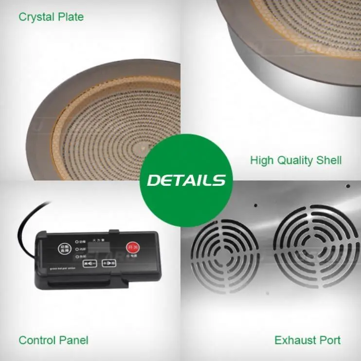 2025 تسخين سريع معدات المطبخ لوحة التدفئة سلك التحكم الكهربائية موقد سيراميك طباخ الأشعة تحت الحمراء