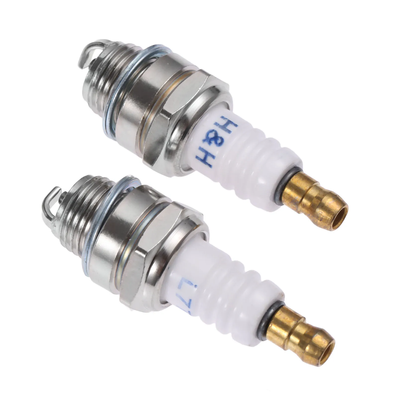 Запасные части DRELD L7T для бензопилы, кусторез, Свеча зажигания для 2-тактных стриммеров, запчасти для триммера, 2 шт.