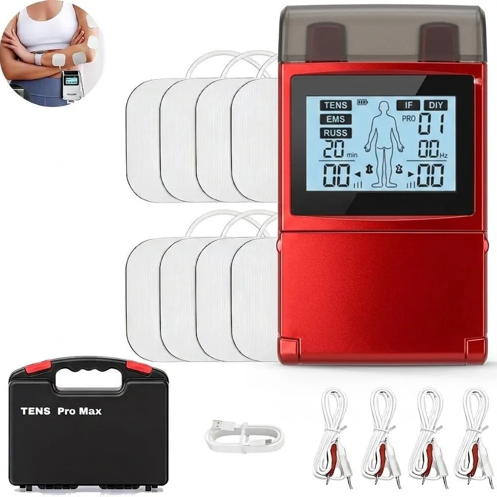 New 80-mode four-channel TENS muscle stimulation massager, knob FM EMS massager
