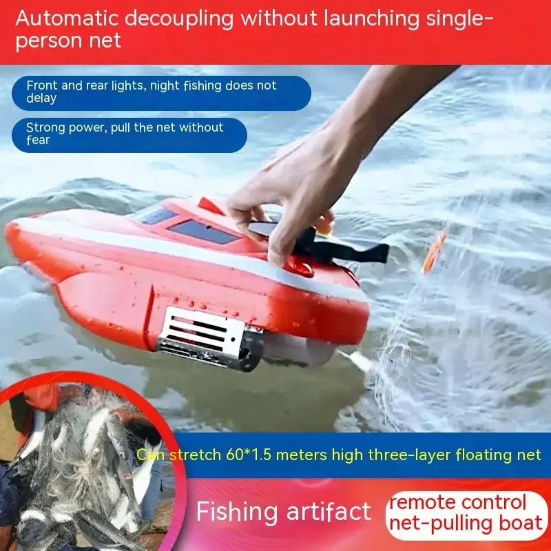 807 Remote Control Fishing Boat Fishing Boat Long-distance Fishing Hook Feeding Trawling Roly-poly Toy Double Motor Nesting Boat