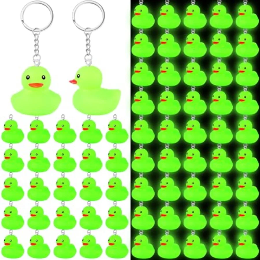 

Светящаяся в темноте резиновая уточка Deek Duck Keycha: сувениры для вечеринок, подарки, призы для игр на Хэллоуин