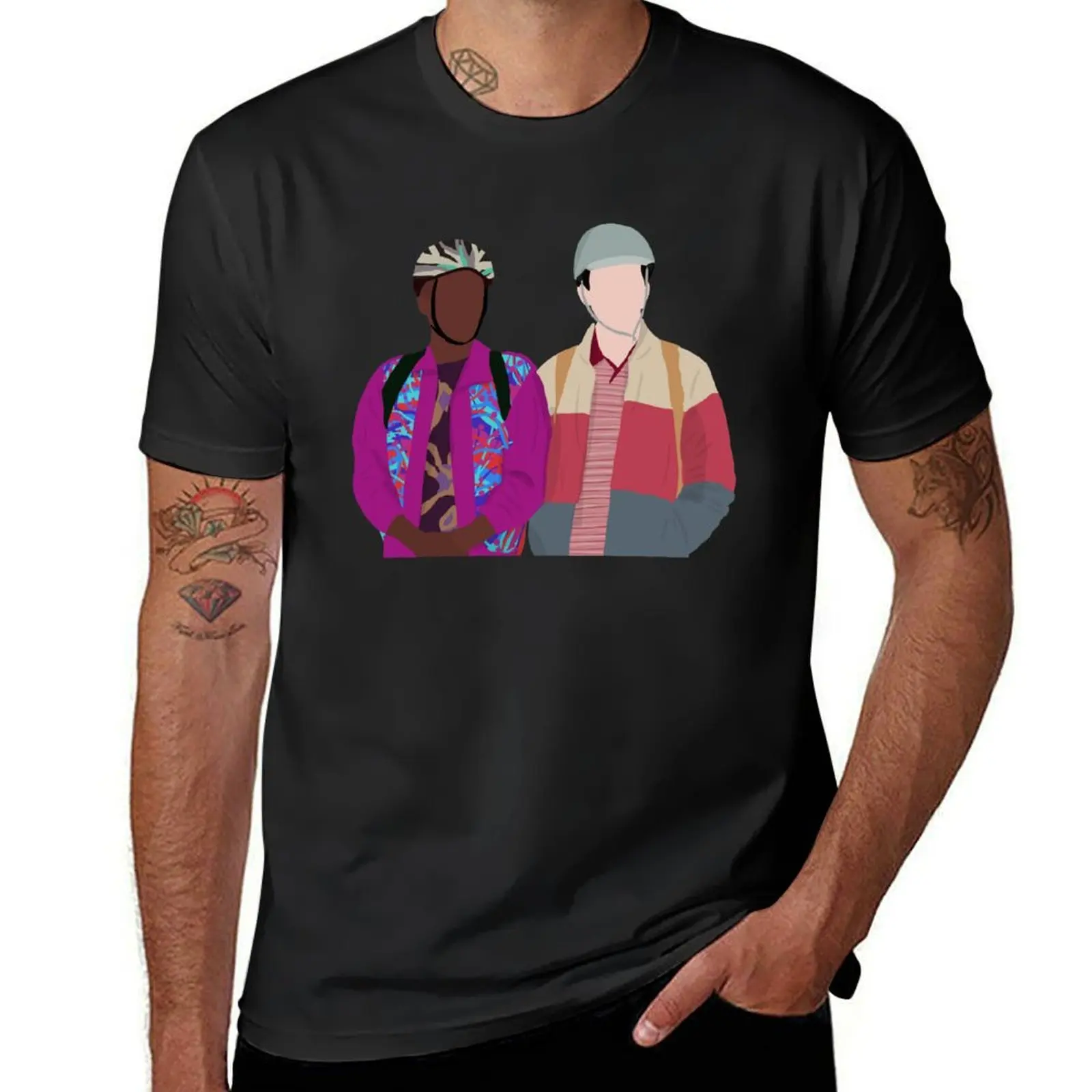 

Eric and Otis T-Shirt oversizeds hippie clothes shirts graphic tees blanks Men's clothing