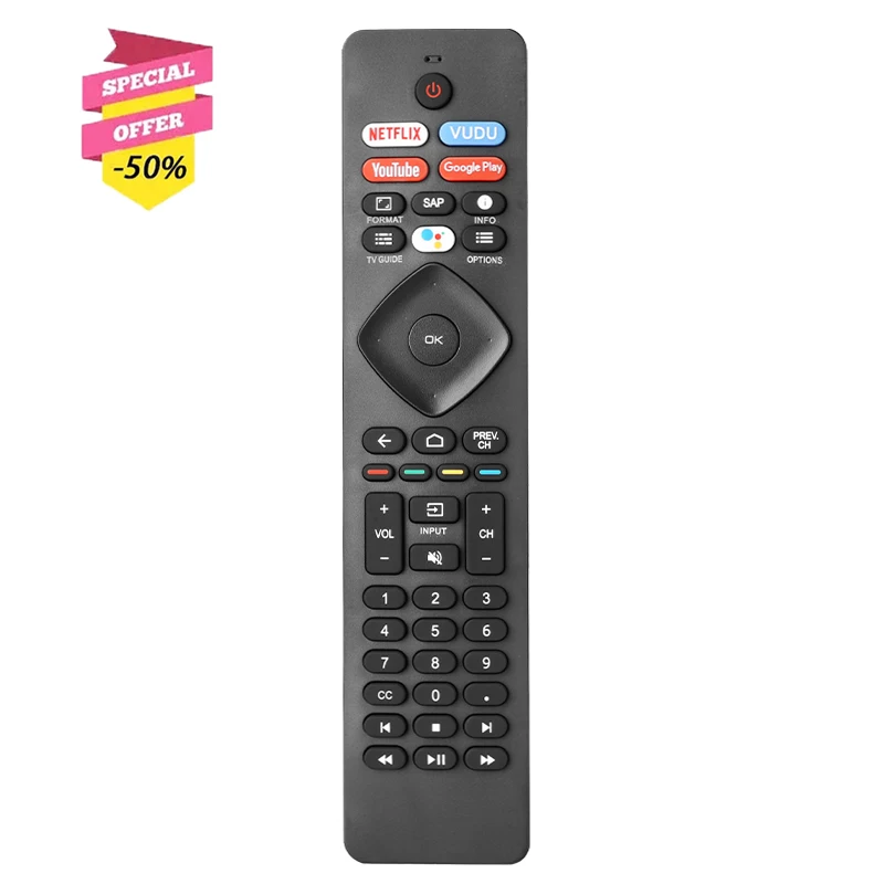 

NH800UP RF402A-V14 Voice Remote Control For Philips Android TV 32PFL5505 43PFL5604 43PFL5704 43PFL5766 50PFL5604 50PFL5766