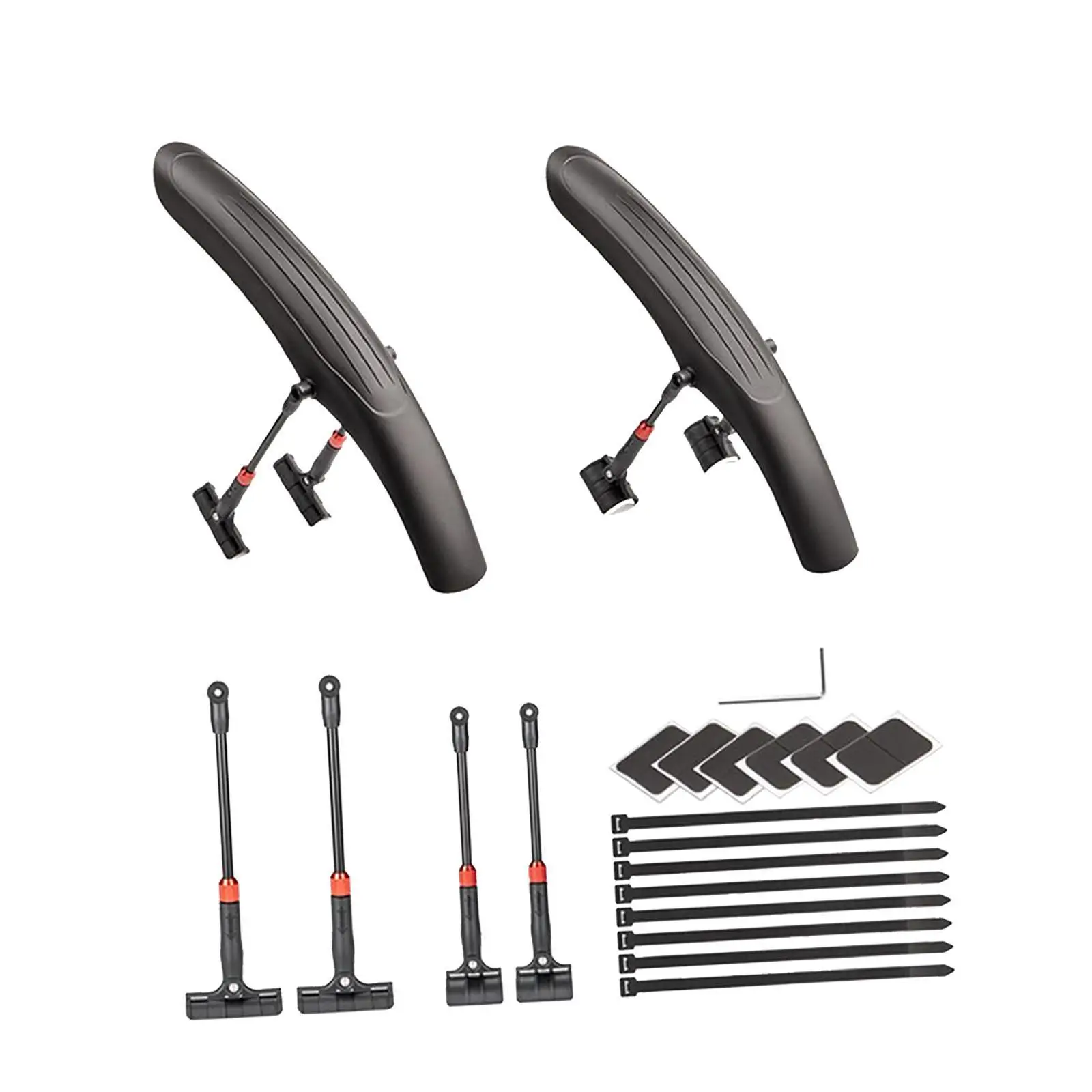 Mountain Bike Front Rear Fenders,Bicycle Mudflaps,Spare Parts Portable Bike Mudguards Bicycle Mud Guards for Outdoor Riding