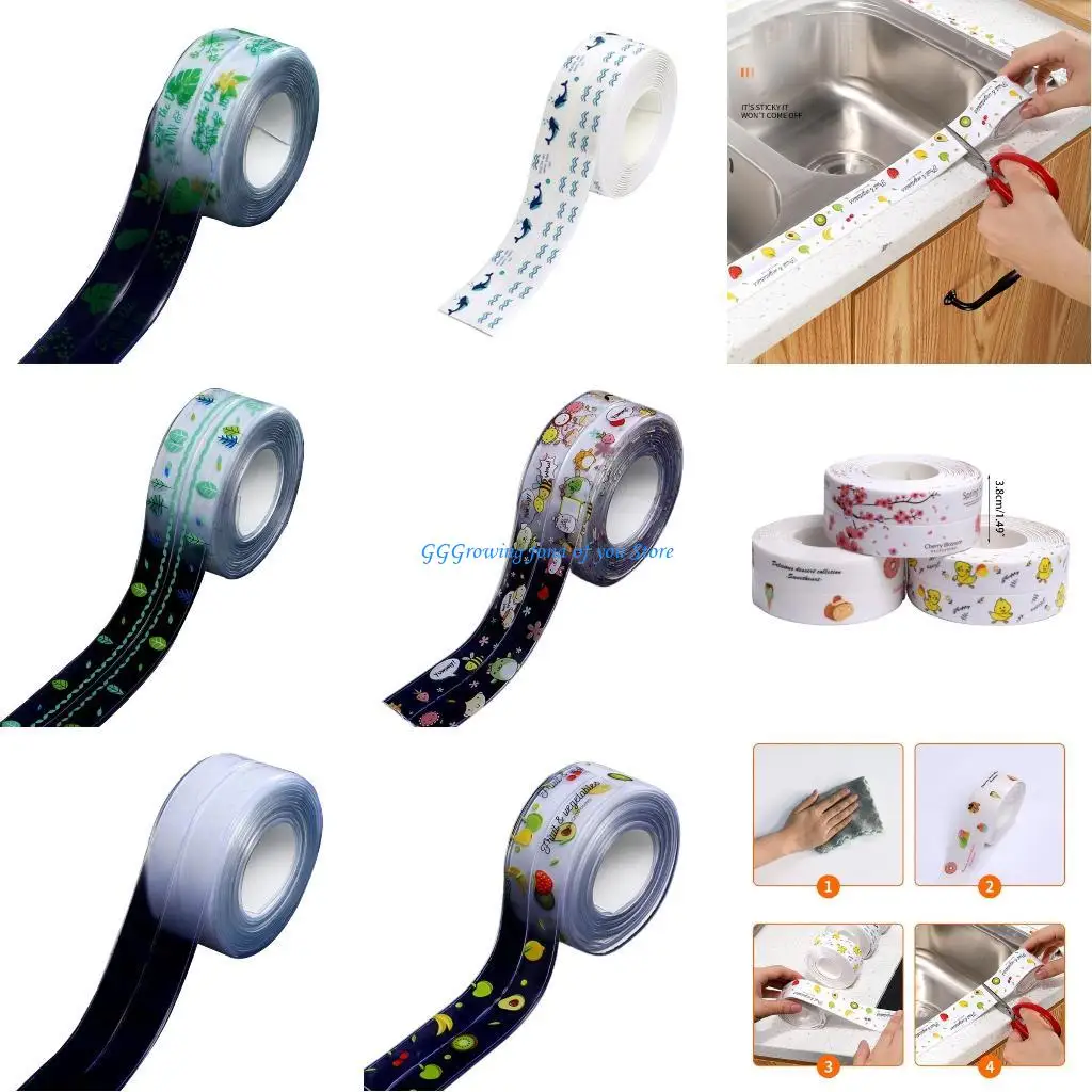H9EB Sealing Strips Tape Sealant Tape Waterproof Sealing Tape for Kitchen & Bathroom