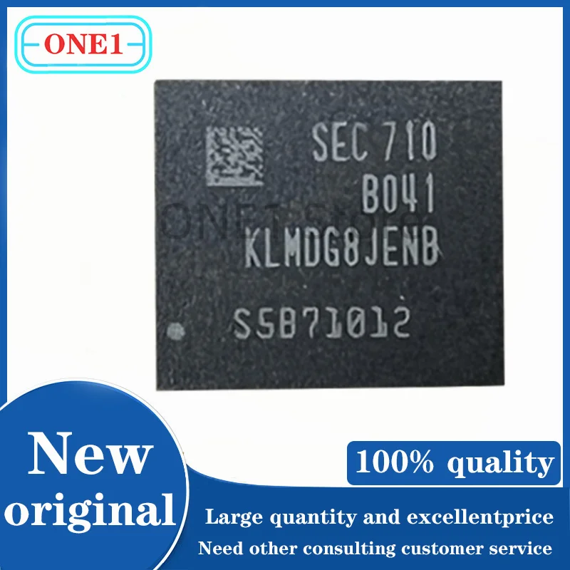 1PCS/lot New original KLMDG8JENB-B041 KLMDG8JENB EMMC FBGA-153 128GB Storage Chip