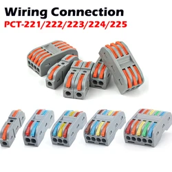 Quick Wire Connectors push-in Spring splicing Butt Wiring Connection Electrical Compact Cable Connector Junction box 2/3/4/5Pin