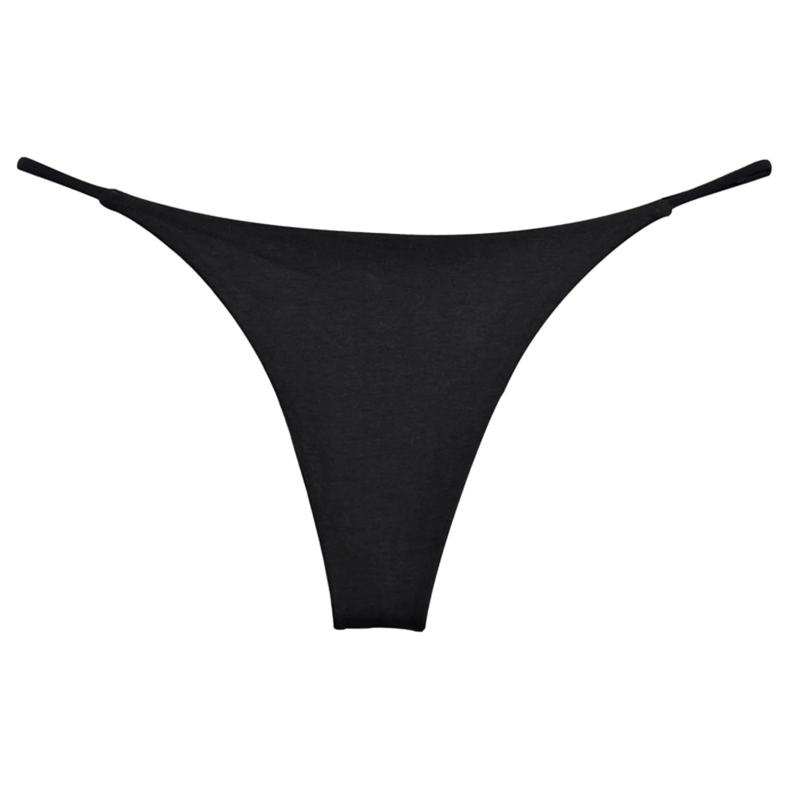 Womens Low Rise Thong Beach Bikini Bottom Sunbathing T-back Swimwear